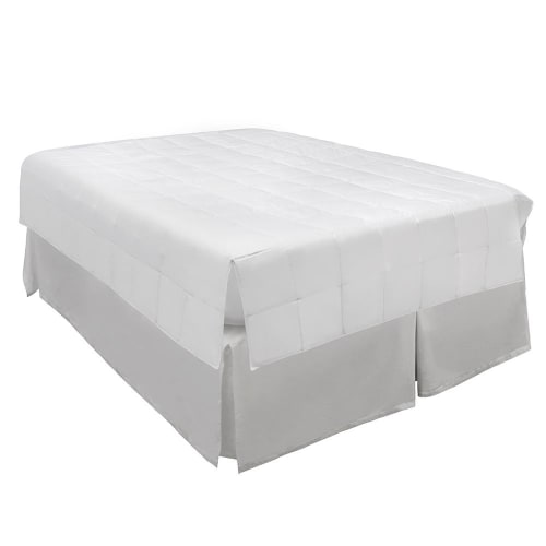 Envirosleep Advantiva Cloud Filled Blanket, Microban®, Notched Cotton Shell, Qn 78x93, 35.5oz, Wht